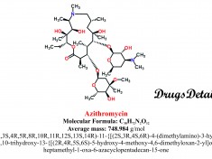 Azithromycin: Structure and chemical information.