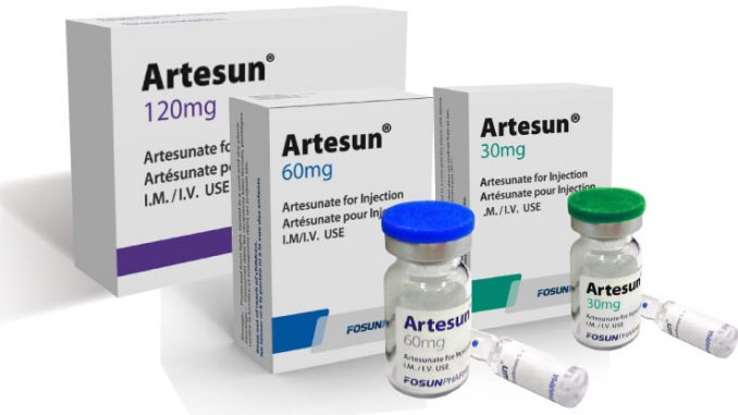 Artesunate Azithromycin combination therapy with artesunate