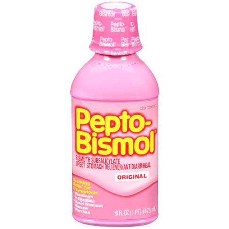 What are the risks of giving dogs Pepto-Bismol for diarrhea?