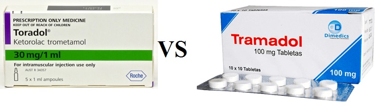 ketorolac compared to percocet