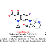 Moxifloxacin : Structure and chemical information.