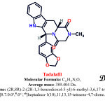 Tadalafil : Structure and chemical information.