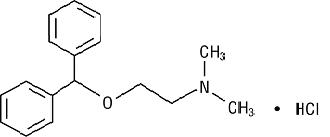 diphenhydramine hydrochloride structure