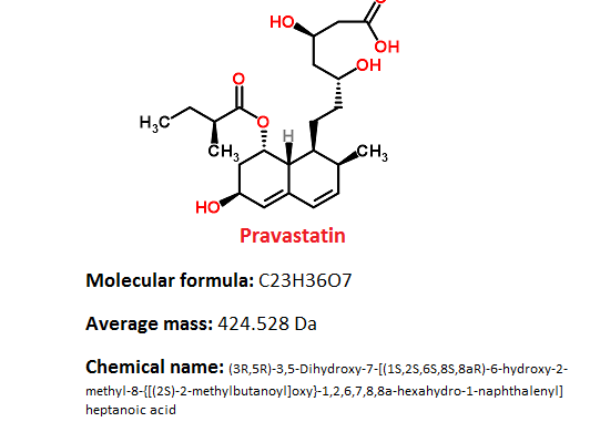pravastatin structure pravastatin structure