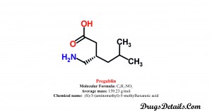 Pregabalin: Structure and chemical information.