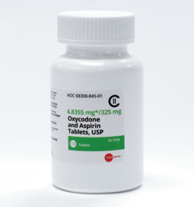 Oxycodone:Aspirin tablets