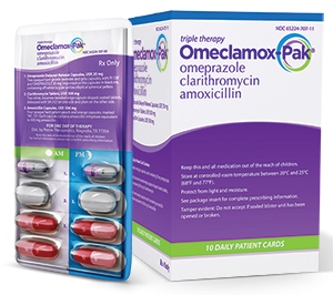 Can Amoxicillin, Clarithromycin and Omeprazole be taken together in combination