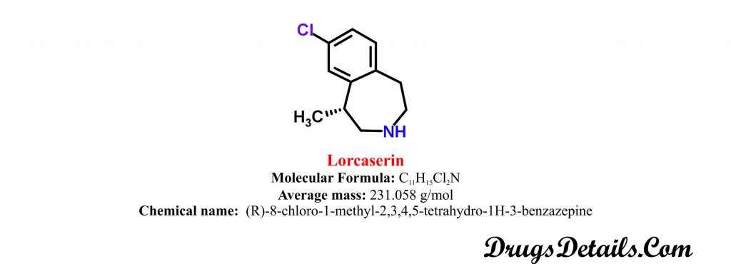 LorcaserinStructure and chemical information.