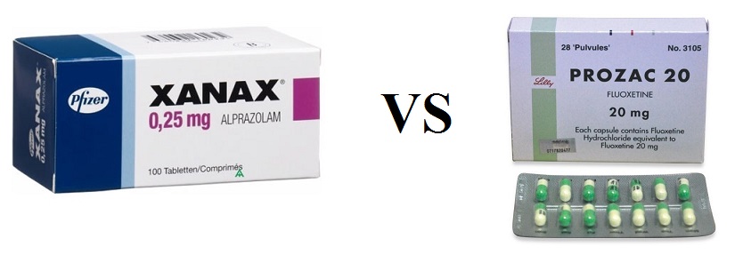 XANAX AND PROZAC DIFFERENCE