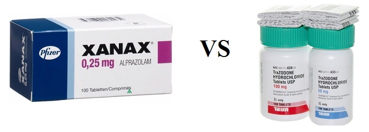 xanax compared to how does trazodone