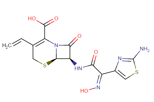 Cefdinir molecular formula: C14H13N5O5S2