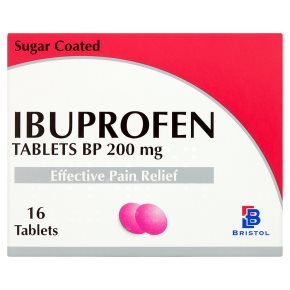 How does ibuprofen work to relieve pain?