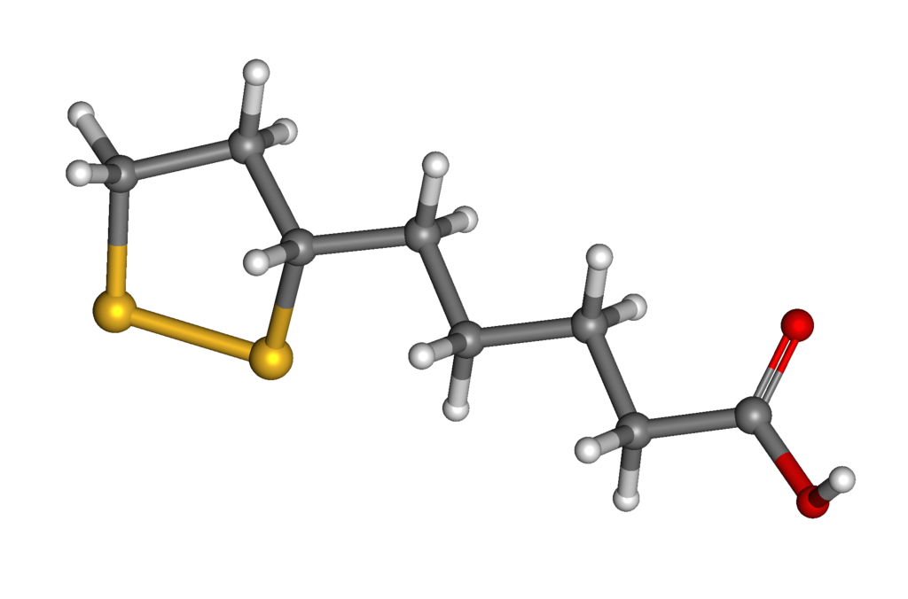 Alpha lipoic acid 3D molecule
