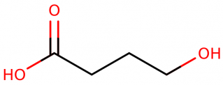 GHB IUPAC name, chemical structure, mass, formula