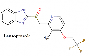 Lansoprazole chemistry and drug class