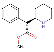 Focalin's active ingredient dexmethylphenidate hydrochloride IUPAC name, molecular structure, weight, formula and drug class