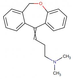 Doxepin molecular formula and structure