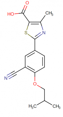 molecular structure of febuxostat