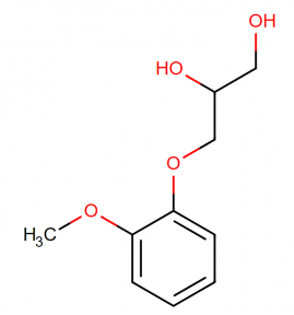 The molecular structure of guaifenesin