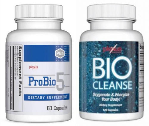 Plexus Bio Cleanse is best to take with probiotics such as the Plexus ProBio 5 image photo picture